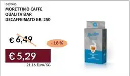 Prezzemolo e Vitale Morettino caffe qualita bar decaffeinato offerta