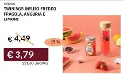 Twinings infuso freddo fragola, anguria e limone