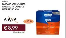 Prezzemolo e Vitale Lavazza caffe crema & gusto in capsule nespresso x30 offerta