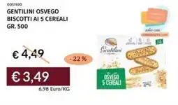 Prezzemolo e Vitale Gentilini osvego biscotti ai 5 cereali offerta