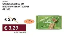 Prezzemolo e Vitale Galbusera riso su riso cracker integrali offerta