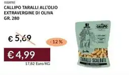 Prezzemolo e Vitale Callipo taralli all'olio extravergine di oliva offerta
