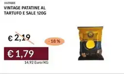 Prezzemolo e Vitale Vintage patatine al tartufo e sale offerta