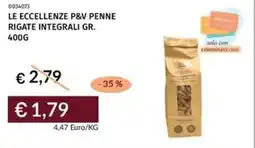 Prezzemolo e Vitale Le eccellenze p&v penne rigate integrali offerta