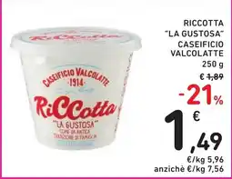 Spazio Conad Riccotta "la gustosa" caseificio valcolatte offerta