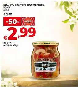 Bennet Insalata light per riso peperlizia PONTI offerta