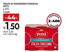 Bennet Polpa di pomodoro finissima PETTI offerta