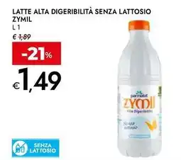 Bennet Latte alta digeribilità senza lattosio ZYMIL offerta