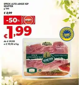 Bennet Speck alto adige igp SENFTER offerta