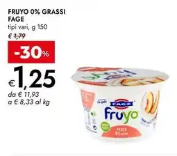 Bennet Fruyo 0% grassi FAGE offerta