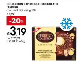 Bennet Collection experience cioccolato FERRERO offerta