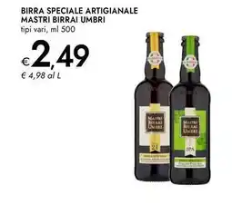 Bennet Birra speciale artigianale MASTRI BIRRAI UMBRI offerta