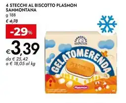 Bennet 4 Stecchi al biscotto plasmon SAMMONTANA offerta