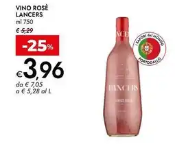 Bennet Vino rosè LANCERS offerta