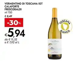 Bennet Vermentino di toscana igt calaforte frescobaldi offerta