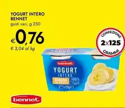Bennet Yogurt intero BENNET offerta