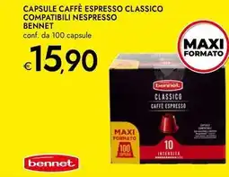 Bennet Capsule caffè espresso classico compatibili nespresso BENNET offerta