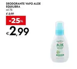 Bennet Deodorante vapo aloe EQUILIBRA offerta