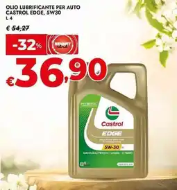 Bennet OLIO LUBRIFICANTE PER AUTO CASTROL EDGE, 5W30 offerta
