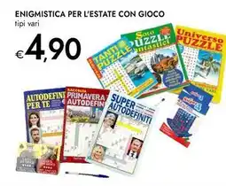 Bennet Enigmistica per l'estate con gioco offerta