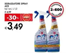 Bennet Sgrassatore spray ACE offerta