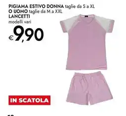 Bennet Pigiama estivo donna o uomo lancetti offerta