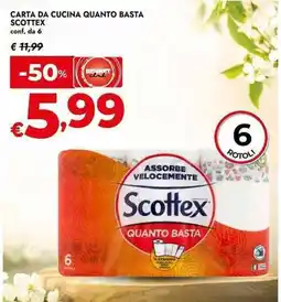Bennet Carta da cucina quanto basta SCOTTEX offerta