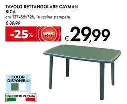 Bennet Tavolo rettangolare cayman bica offerta