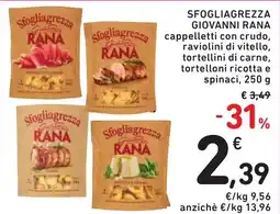 Spazio Conad Sfogliagrezza giovanni RANA offerta