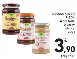 Spazio Conad Nocciolata bio RIGONI senza latte, crunchy, bianca offerta