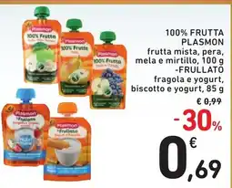 Spazio Conad 100% Frutta Plasmon Frullato offerta