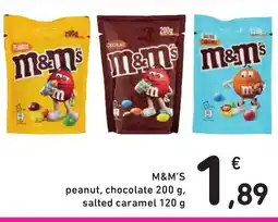 Spazio Conad M&M'S peanut, chocolate, salted caramel offerta