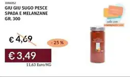 Prezzemolo e Vitale Giu giu sugo pesce spada e melanzane offerta