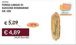 Prezzemolo e Vitale Fongo lingue di suocera rosmarino offerta