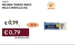 Prezzemolo e Vitale Melinda tenero snack mela e mirtillo offerta