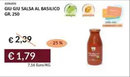 Prezzemolo e Vitale Giu giu salsa al basilico offerta