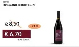 Prezzemolo e Vitale Cusumano merlot offerta