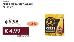 Prezzemolo e Vitale Ceres birra strong ale offerta