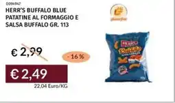 Prezzemolo e Vitale Herr's buffalo blue patatine al formaggio e salsa buffalo offerta