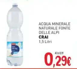 Crai Acqua minerale naturale fonte delle alpi CRAI offerta