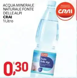 Crai Acqua minerale naturale fonte delle alpi CRAI offerta