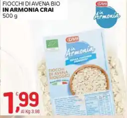 Crai Fiocchi di avena bio in armonia CRAI offerta