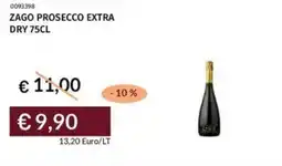 Prezzemolo e Vitale Zago prosecco extra dry offerta