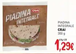 Crai Piadina integrale CRAI offerta