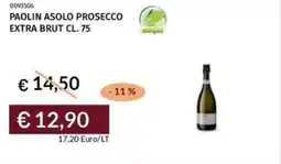 Prezzemolo e Vitale Paolin asolo prosecco extra brut offerta