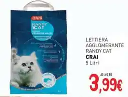 Crai Lettiera agglomerante randy cat CRAI offerta