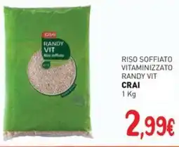 Crai Riso soffiato vitaminizzato randy vit CRAI offerta