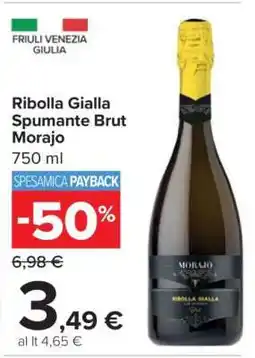 Carrefour Ribolla Gialla Spumante Brut Morajo offerta