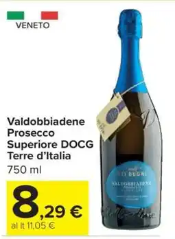 Carrefour Valdobbiadene Prosecco Superiore DOCG Terre d’Italia offerta