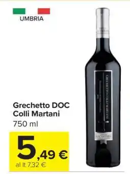 Carrefour Grechetto DOC Colli Martani offerta